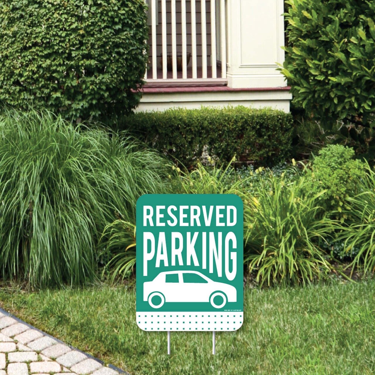 Big Dot of Happiness Reserved Parking - Outdoor Lawn Sign - Yard Sign - 1 Piece